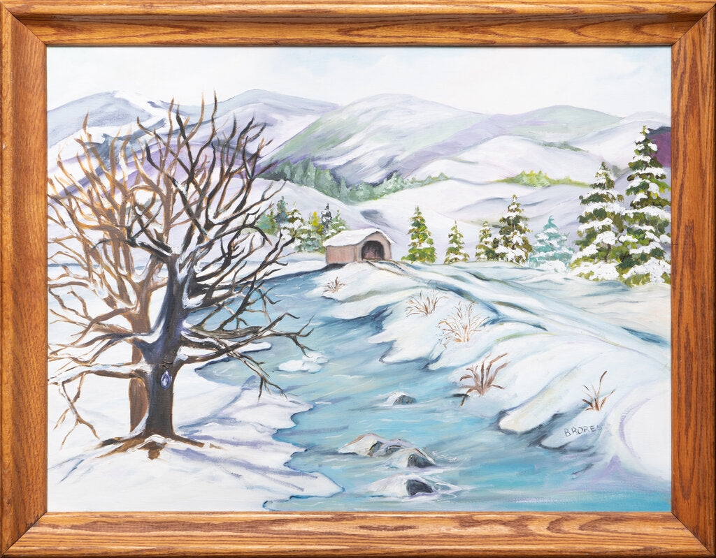 1st Snow Original Oil Painting