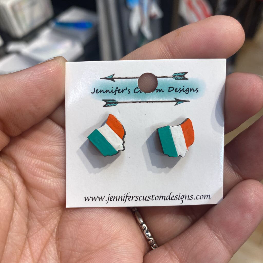 Celtic post earrings