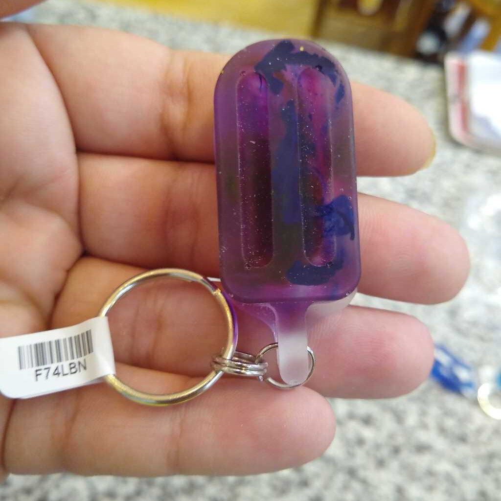 Popsicle Resin Keychain