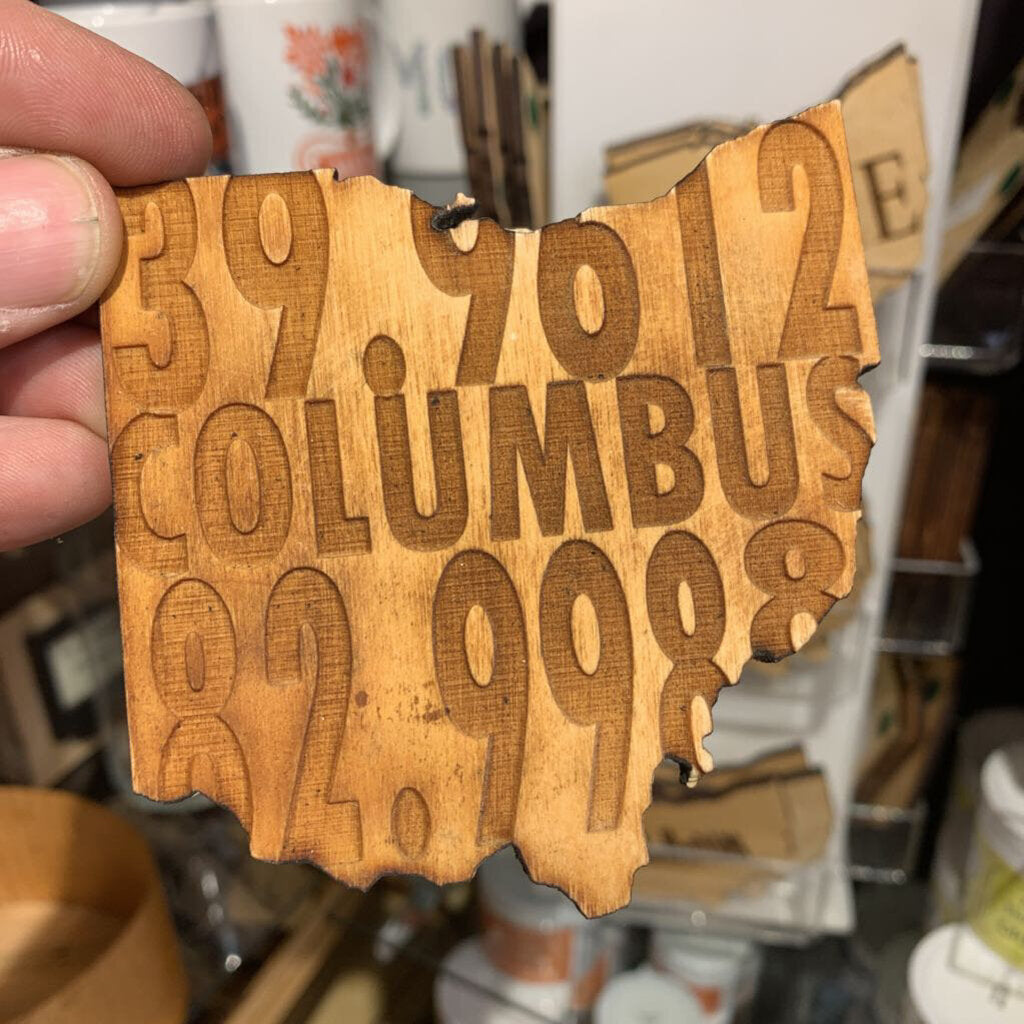 Columbus Long/Lat Coasters
