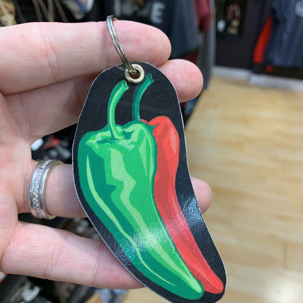 Chile pepper keychain