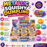 Pearl Metallic Mystery Dumpling Squishy Toy with Display -24