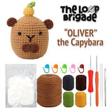 The LOOP Brigade DIY Crochet Kit - Oliver the Capybara