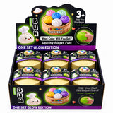 Glow-in-the-Dark Dumpling Squishy Mystery Box Display