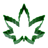 Marijuana Leaf Cookie Cutter (Green, 4")