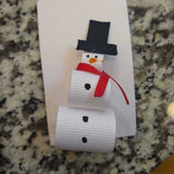 So Sweet Hair Bows- Snowman