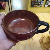 Rusty Hand Thrown Ceramic Soup Bowl