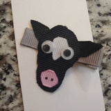 So Sweet Hair Bows- Cow