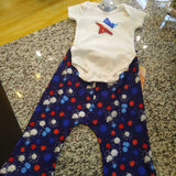 Red,White,& Blue Star Onesie Outfit (3-6 Months)
