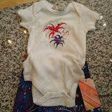 FIREWORKS ONSIE SET 3-6 MO