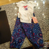 FIREWORKS ONSIE SET 3-6 MO