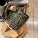 Faceted Hand Thrown Ceramic Mug
