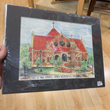 St. Paul Catholic Church Print Matted