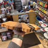 Ohio Shape Striped Cutting/Charcuterie Board