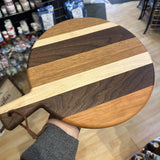 Round Cutting Board w/ Handle Striped