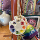 Rainbow Art Paint Ornament