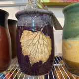Purple Wine Chiller w/Leaf