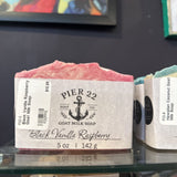 Black Vanilla Raspberry Goat Milk Soap