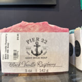 Black Vanilla Raspberry Goat Milk Soap