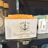 Unscented Orange Cream Goat Milk Soap