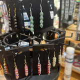 Beaded Spiral Earrings- Mystic Meadow