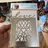Folding Metal Card Love