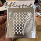 Folding Metal Card Blessed