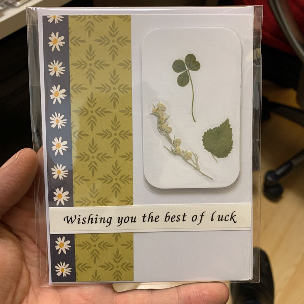 Side Print Card w/ Wallet Card Clover