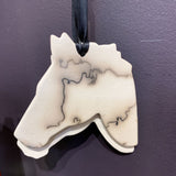 JFP-1202 HorseHair Horse Head Orn