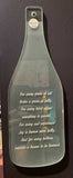 Etched Glass Bottle Shape