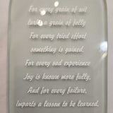 Etched Glass Bottle Shape