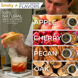 Cocktail Smoker Kit, Premium Home Bar Gift Set, Whiskey Men