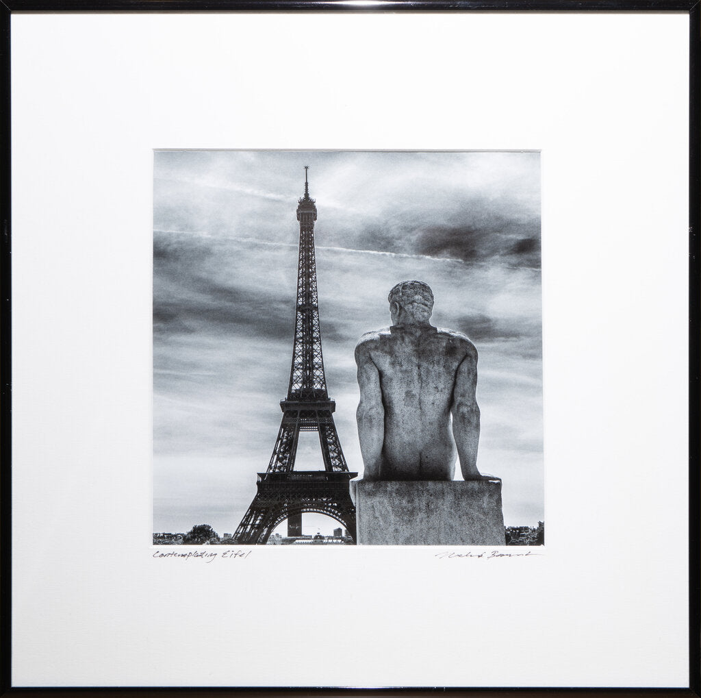 Contemplating Eiffel Framed Print