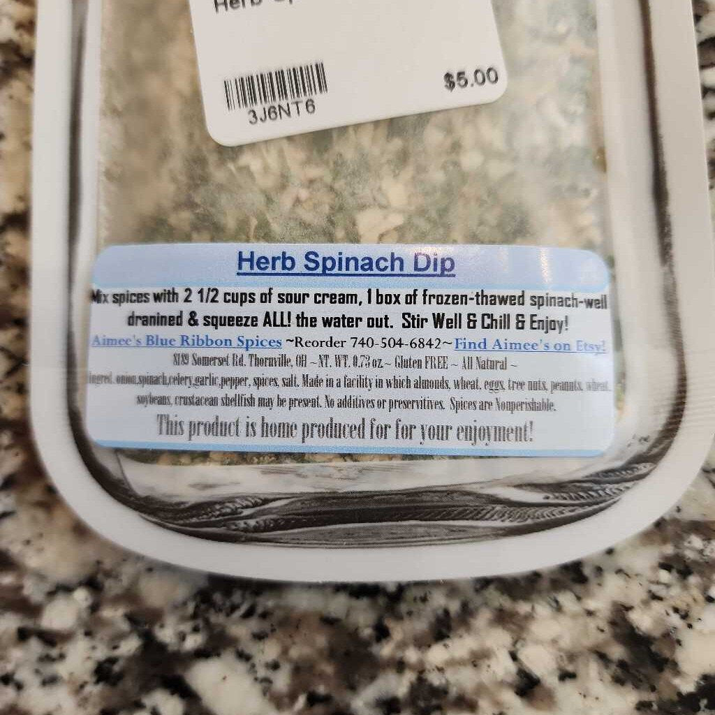 Herb Spinach Dip Mix