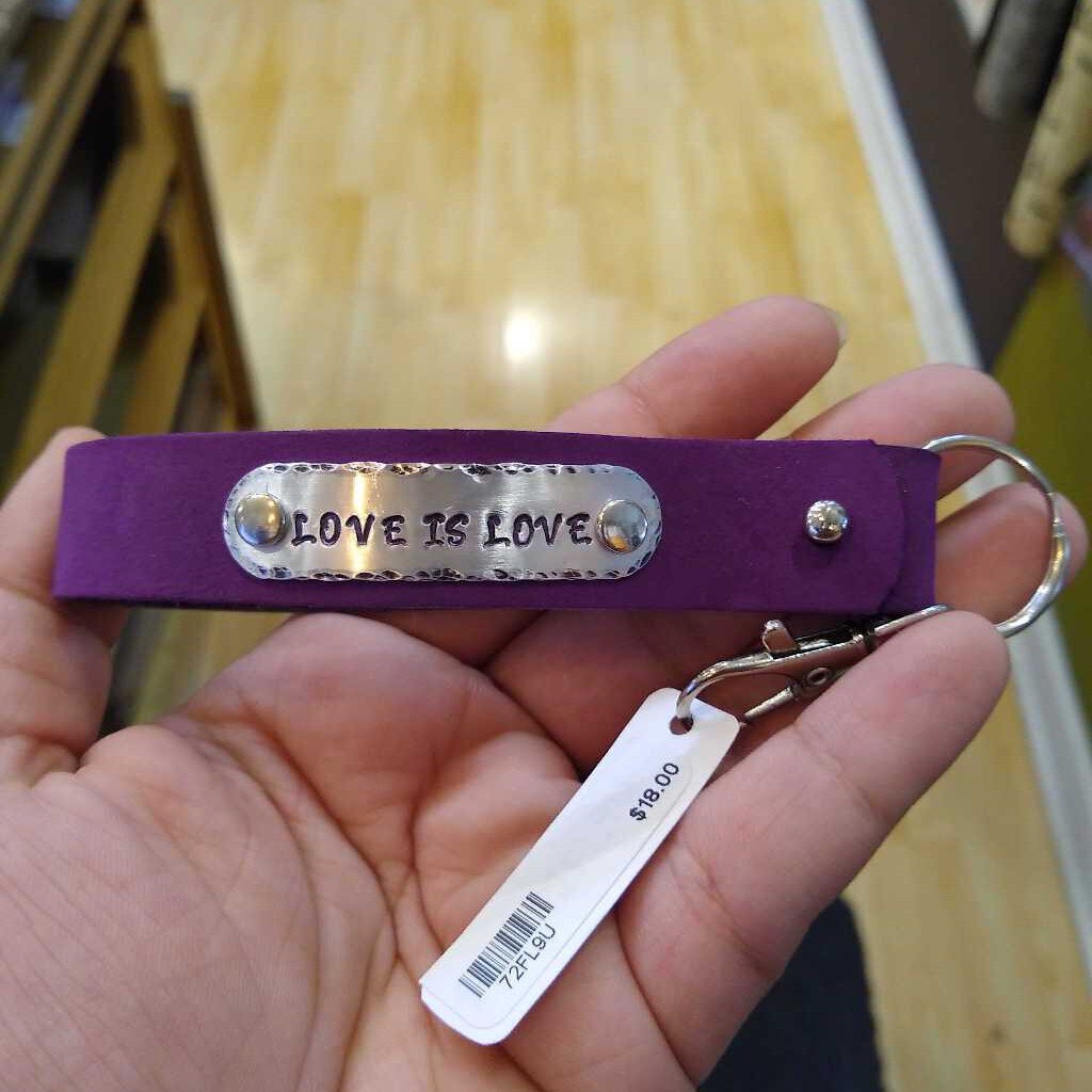 Pride leather keychains