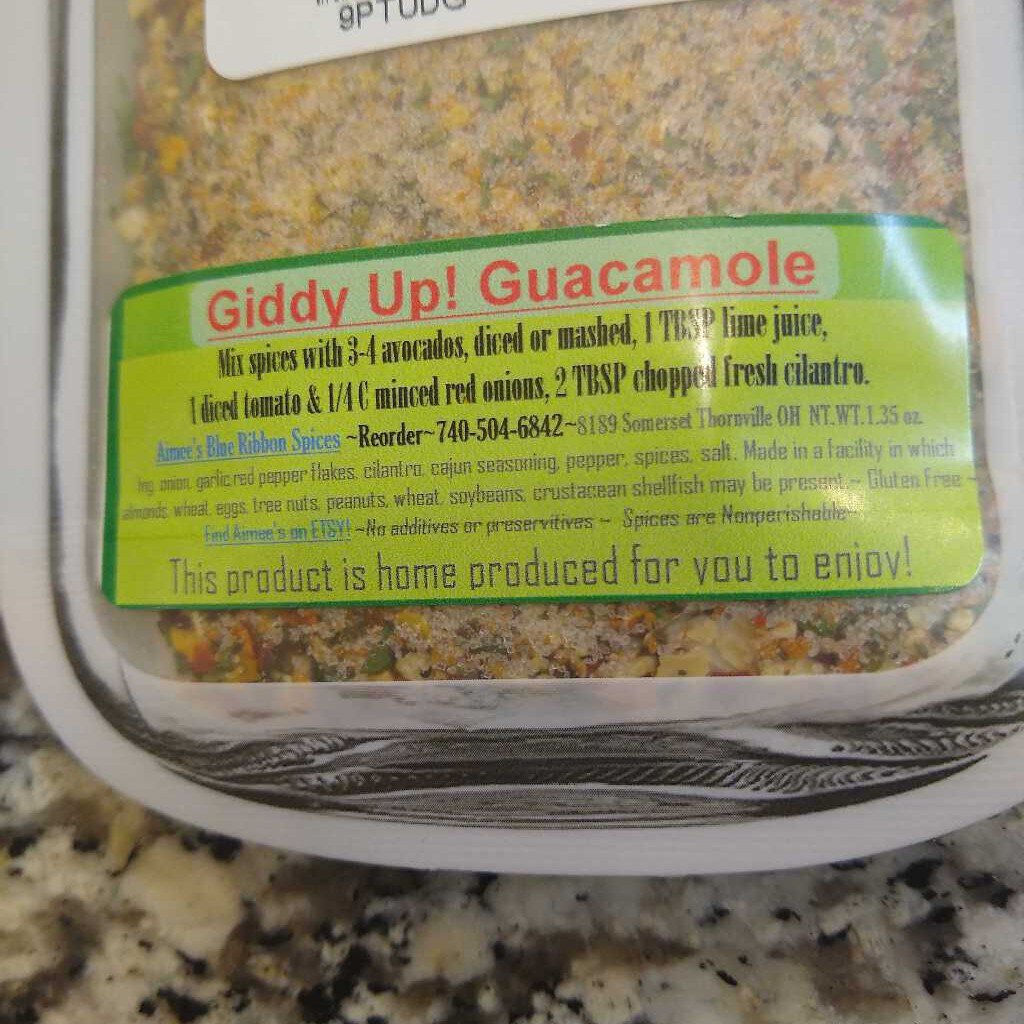Giddy Up! Guacamole Mix