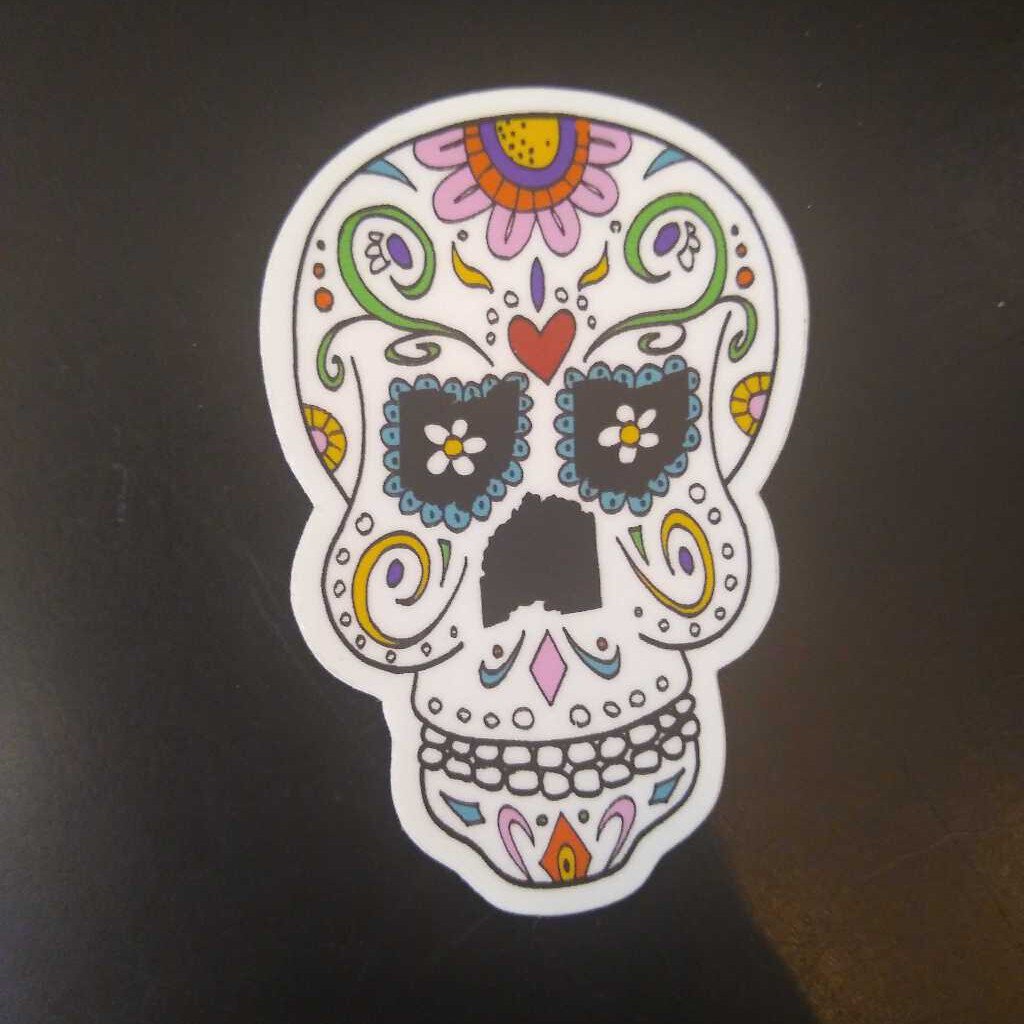 Ohio Sugar Skull Sticker